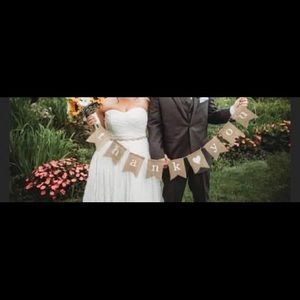 Burlap “Thank You” sign